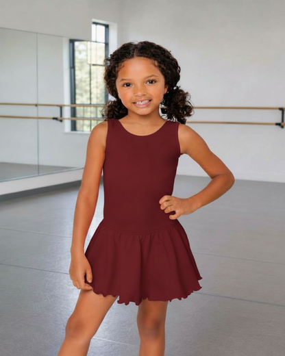 Burgundy Tank Leotard for Toddler & Girls