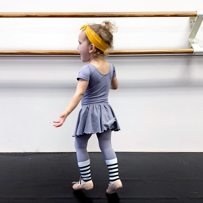 Gray Short Sleeve Leotard