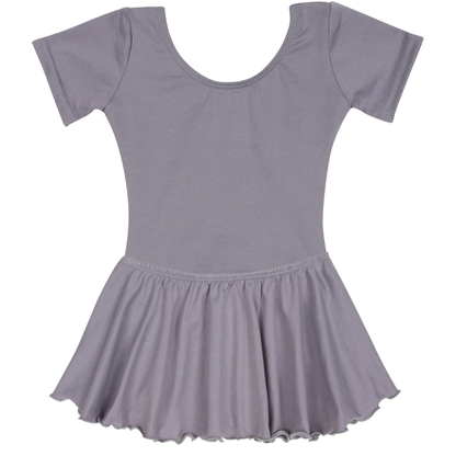 Gray Short Sleeve Leotard