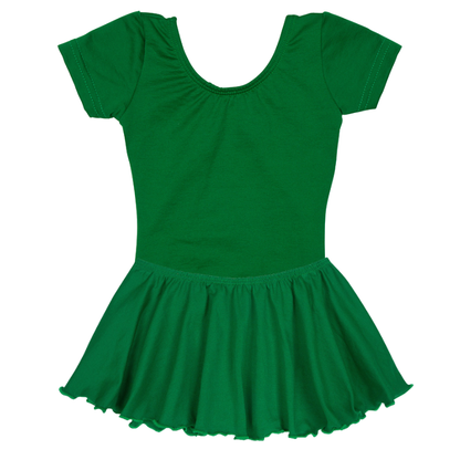Green Short Sleeve Leotard for Toddler & Girls
