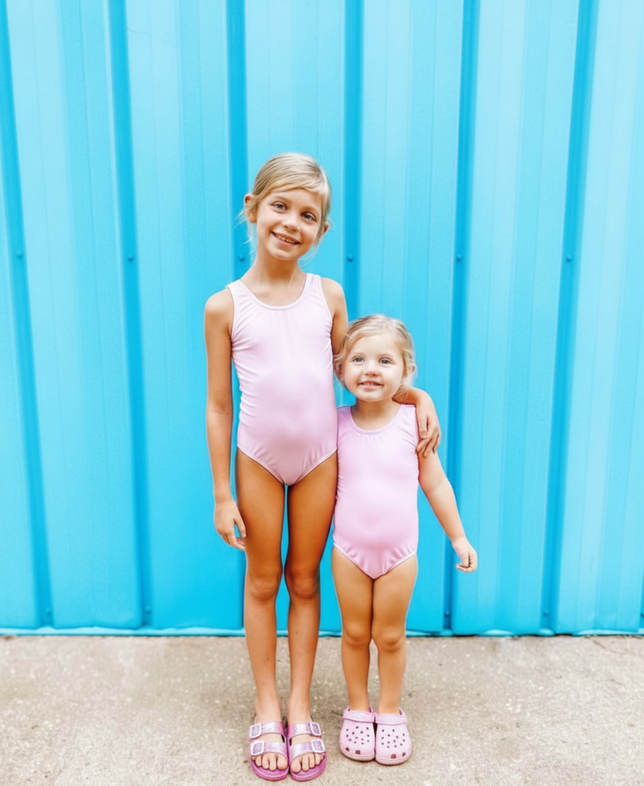 Light Pink Tank Leotard for Ballet and Gymnastics
