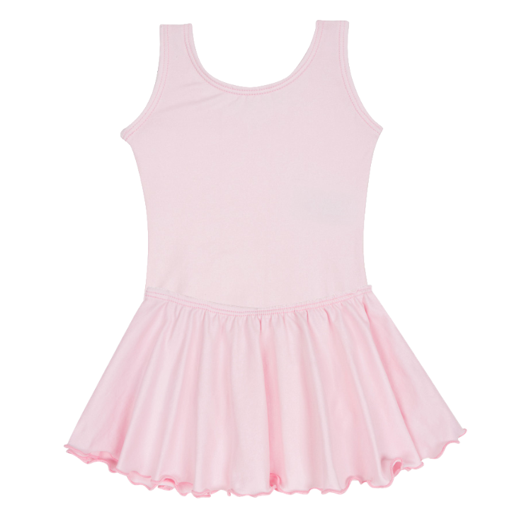 Light Pink Tank Leotard for Ballet and Gymnastics