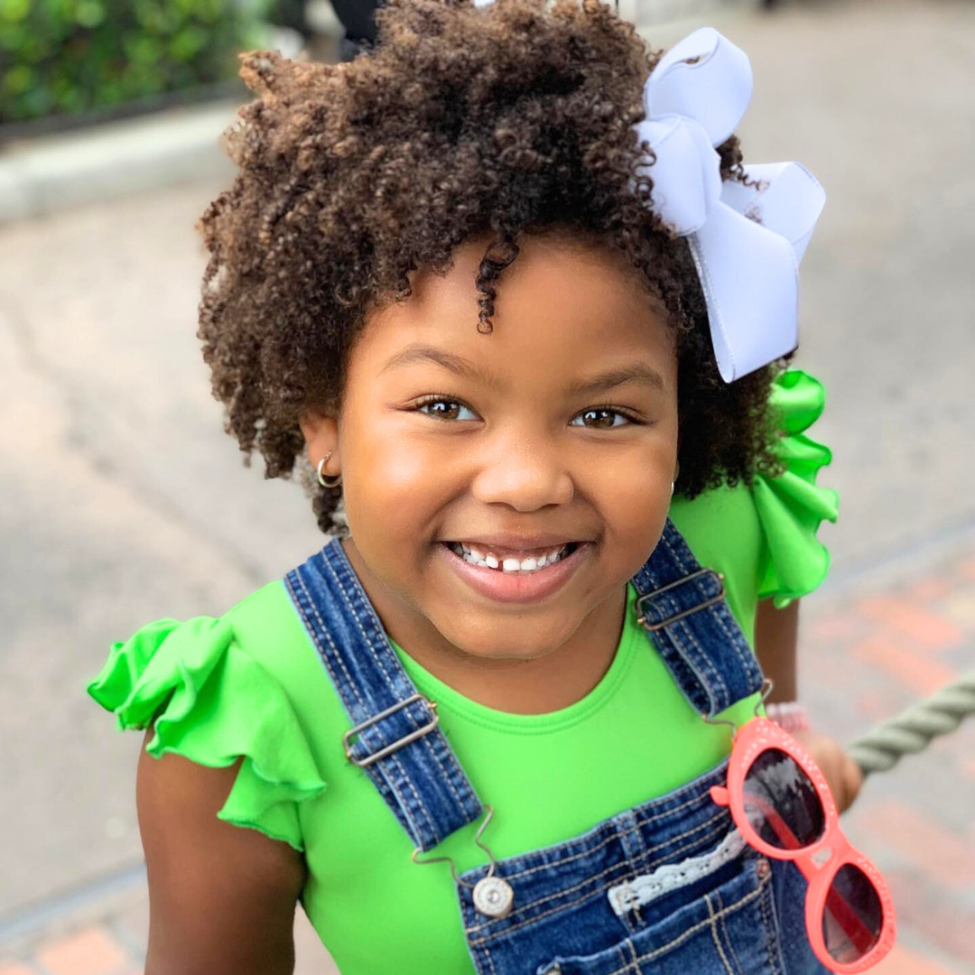 Lime Green Leotard with Flutter/Ruffle Short Sleeve for Toddler & Girls