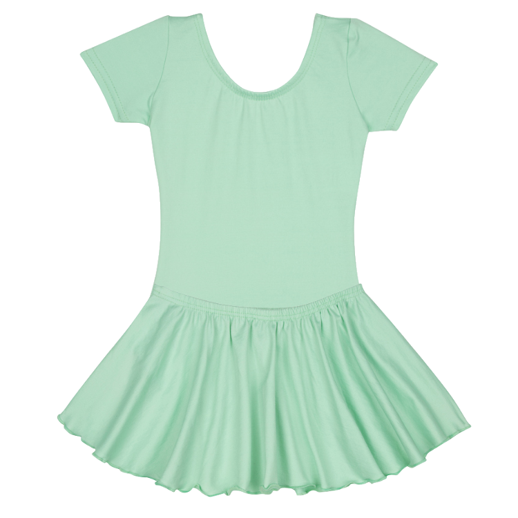 Mint Green Short Sleeve Leotard for Toddler & Girls