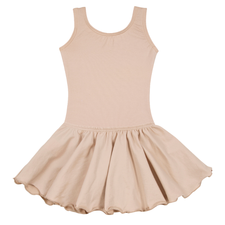 Nude/Beige Tank Leotard for Ballet and Gymnastics