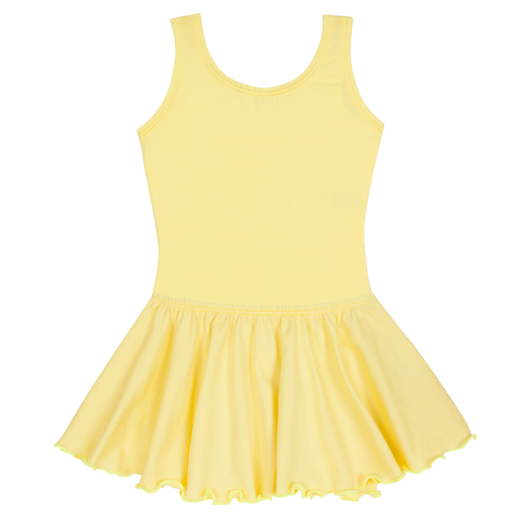 Light Yellow Sleeveless Tank Ballet Leotard