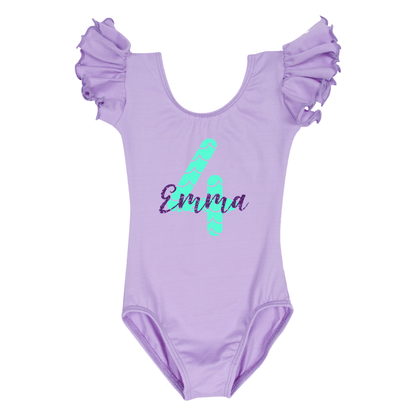 Mermaid Birthday Party Girls Top