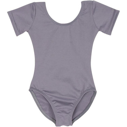 Gray Short Sleeve Leotard