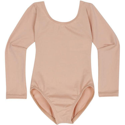 A Skintone Nude/ Beige Long Sleeve Leotard